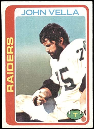 1978 Topps 326 John Vella Oakland Raiders (Foci Kártya) EX/MT Raiders USC