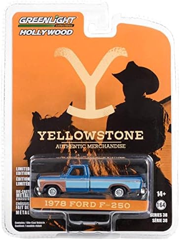 Greenlight 44980-E Hollywoodi Sorozat 38 - Yellowstone - 1978 F-250-1/64 Skála Fröccsöntött