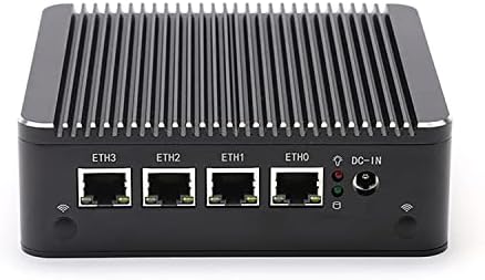 HUNSN Micro Tűzfal Készülék, OPNsense, VPN Router, PC, Intel Celeron J4125, RS34g, AES-NI, 4 x Intel 2.5 GbE I225-V LAN, 2 x USB3.0, VGA,