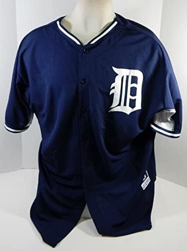 2014-16 Detroit Tigers Üres Játék Kiadott Haditengerészet Jersey ST BP 58 032 - a Játékban Használt MLB Mezek