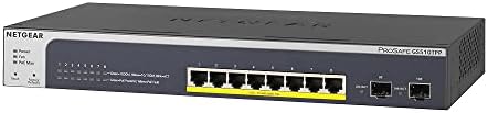 NETGEAR 24-Port Gigabit Ethernet Okos Sikerült Pro PoE Switch (GS724TP) - Hub 24 x PoE+ @ 190W, 2 x 1 G SFP, Asztali/állványba szerelhető,