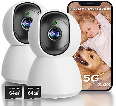 4MP Beltéri Kamera, 2K Biztonsági Kamera Baba Monitor, 360° PTZ Vezeték nélküli Kamerák Otthon Biztonságát, 5G & 2.4 G WiFi Pet Kamera