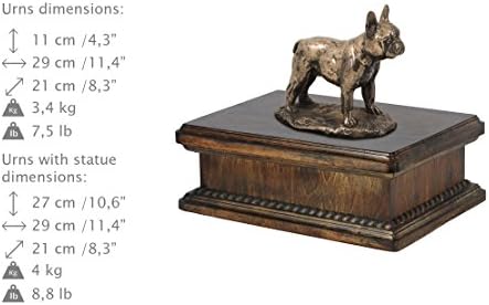 Francia Bulldog, Emlékmű, urna a Kutya Hamvait, a Kutya Szobor, Exkluzív, ArtDog