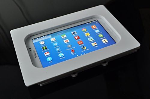 TABcare Kompatibilis Samsung Galaxy Tab 3 7.0 Lite Fehér Fali Akril Biztonsági Burkolat a POS, Kioszk, Bolt Kijelző