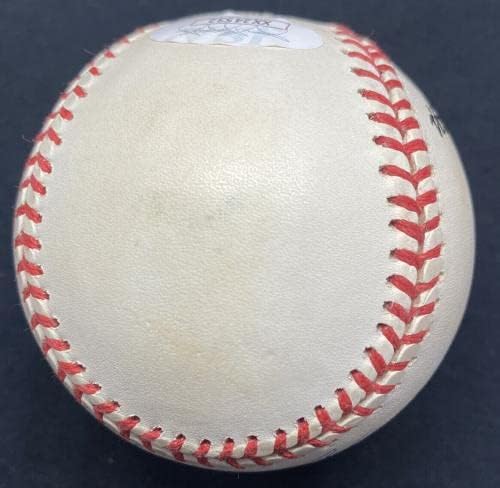 Hank Aaron HOF 82 Aláírt Baseball SZÖVETSÉG LOA - Dedikált Baseball