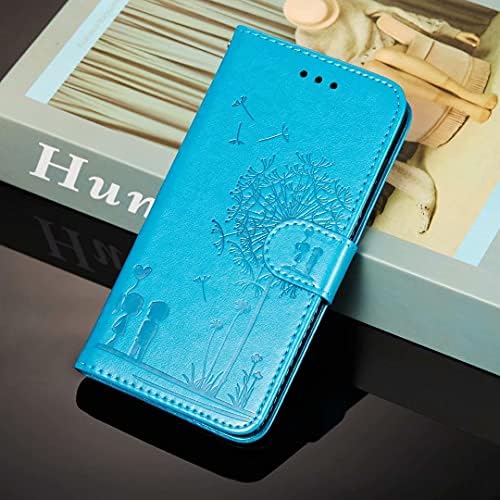 FlipBird Tárca Esetben Kompatibilis a Huawei Honor 9X Lite PU Virág Mintás Pénztárca Telefon tok Memóriakártya-Tartó/Állvány/Zsinór Fedél