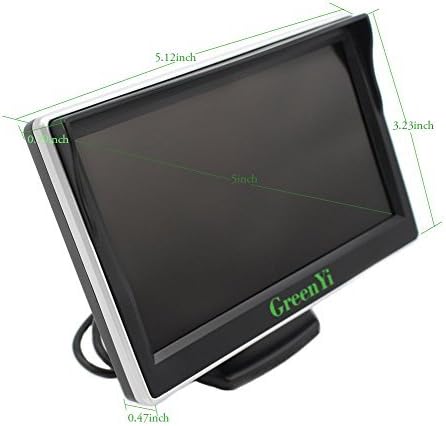 5 Inch-AHD 800x480 Biztonsági Kamera, Monitor, GreenYi-08 TFT-LCD Színes Képernyő, Két Videó Bemenet Képernyő a tolatókamera