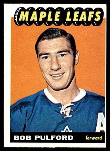 1965 Topps 18 Bob Pulford Toronto Maple Leafs (Hoki-Kártya) VG/EX Maple Leafs