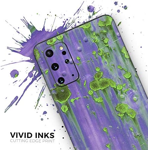 Design Skinz Lila Fém Lime Zöld Rozsda Védő Vinyl Matrica Lezárja a Bőr Cover Kompatibilis A Samsung Galaxy S20 (Képernyő Trim
