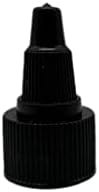 Természetes Gazdaságok 8 oz Zöld Boston BPA MENTES Üveg - 3 Pack Üres utántölthető tartály - illóolaj - Aromaterápia | Fekete Csavar