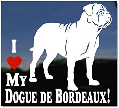 Szeretem A Dogue de Bordeaux Ablak Matrica
