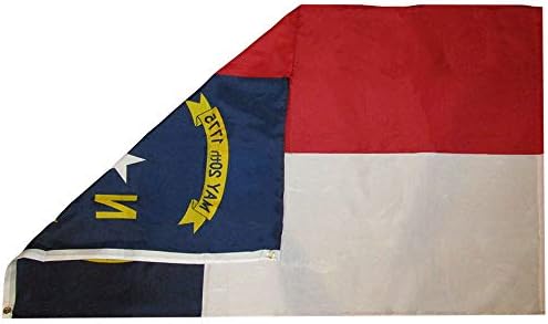 MWS 3x5 Észak-Karolina Állam NC 3 'x5' Durva Tex 100D Oxford Poliészter Zászló