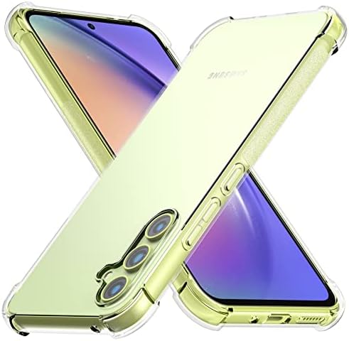 Foluu Samsung Galaxy A54 5G az Esetben, Galaxy A54 5G az Esetben Egyértelmű, karcálló Megerősített Sarkok TPU Gumi Puha Szilikon