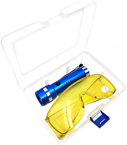 Nikauto Automatikus Légkondicionáló Zseblámpa Szivárgás Érzékelő Eszköz Autó AC Szivárgás Teszt Lámpa, UV-Védő Szemüveg