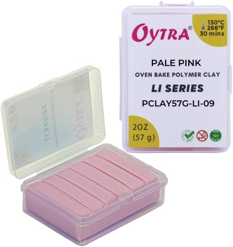 Oytra 2 Oz Halvány Rózsaszín Polimer Sütőben Sütni Agyag LI Sorozat az Ékszert, Miniatűr, Hogy