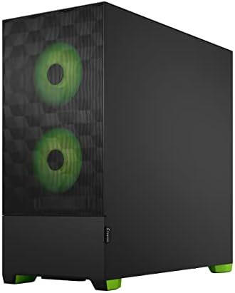 Fractal Design Pop Levegő RGB Fekete Zöld Core Számítógép Eset TG Világos Árnyalat Edzett Üveg