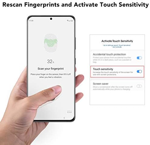 [3+2 Csomag] Mowei Korszerűsített Galaxy S21 Ultra Screen Protector [ - Os Fingerprint Feloldása] 3X 3D Ívelt, Edzett