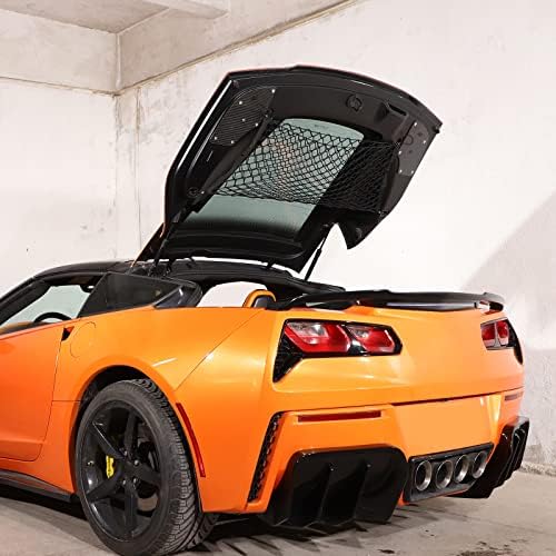 Autó Rugalmas Csomagtartó Háló hálóra a Corvette C7 2014-2019 Autó Csomagtartójában Tároló Nettó Táska,3 Rétegű, Autó Háló Szervező,