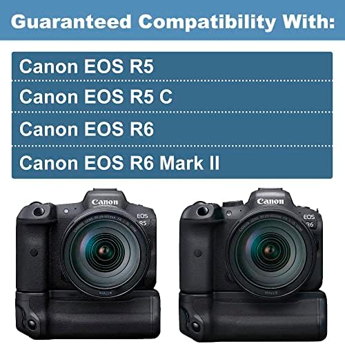 DSTE 4365C001 BG-R10 Akkumulátor Markolat Kompatibilis LP-E6,LP-E6N,LP-E6NH Akkumulátor, Canon EOS R5, EOS R6, EOS R5 C Kamera