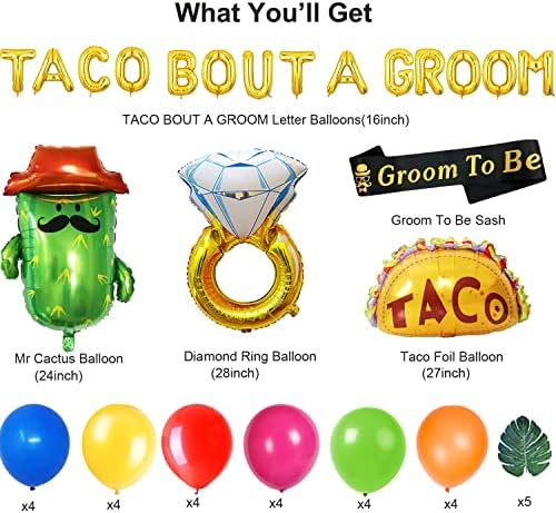 Taco Szólnál egy Vőlegény Legénybúcsú Dekoráció, Férfiaknak, Mexikói Legénybúcsú, Dekorációk, Fiesta Cinco De Mayo Legénybúcsú, Vőlegény,