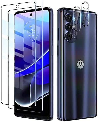 LYWHL a Motorola Moto G Stylus 2022 képernyővédő fólia Edzett Üveg 5G Kamera Lencséjét Védő, HD Tiszta 9H Keménység Film Buborék