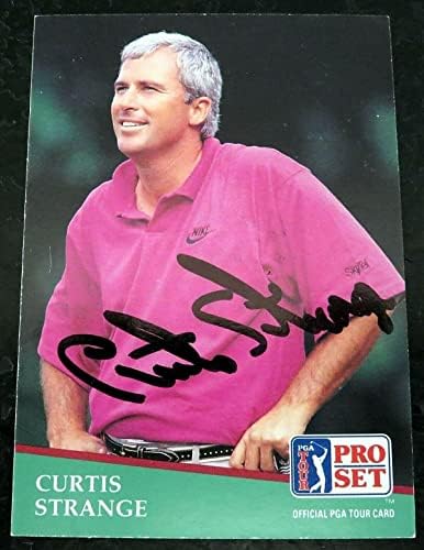 1991 Pro Set Curtis Furcsa Aláírt Golf Kártya 75 ~ Szövetség M27178 - Dedikált Golf-Felszerelés