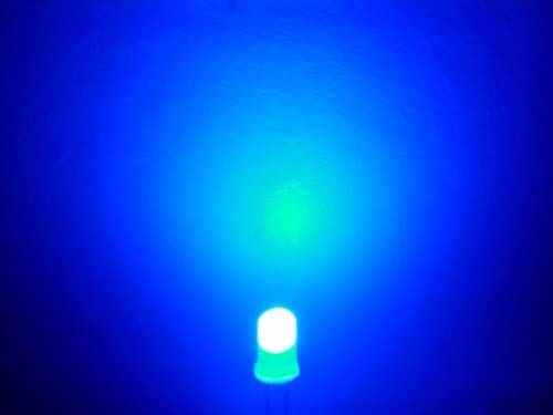E-Projektek - B-0001-C11 Szórt Kék fényű, Fehér Led Lencse, 5 mm (Csomag 25)