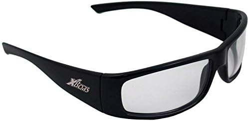 ERB 17922 BoasXtreme Biztonsági Szemüveg, Fekete Keret, Ezüst Tükör, Lencse