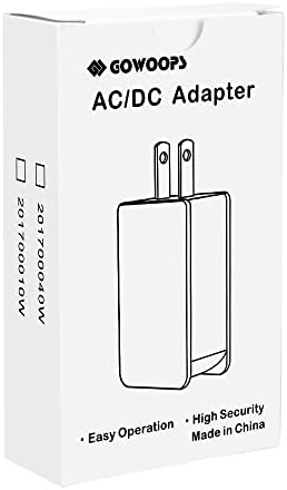 Gowoops Adapter 5V 2A + Micro USB-Kábel-Off Kapcsoló Fehér, Univerzális Úti Töltő Tápegység USB Csatlakozó mobiltelefon Blokk Kocka