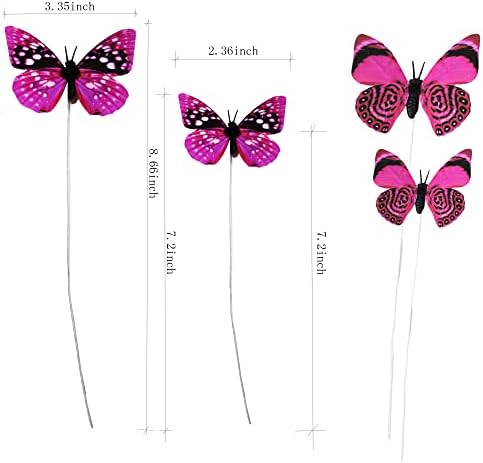 Perfso 12db 2size Pillangó Dekoráció, Szimulált Pillangók, 3D Pillangó, Fali Dekor, Mesterséges Pillangó, Lányok Hálószoba,