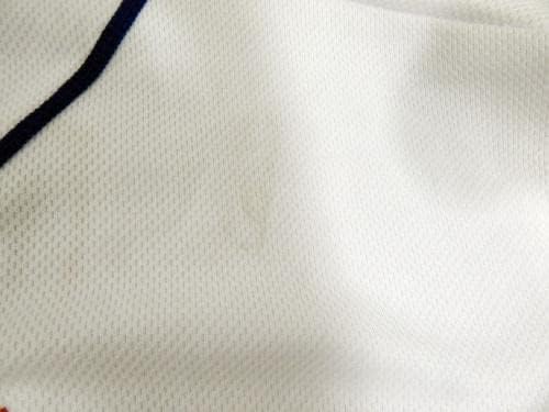 2011-es New York Mets Ike Davis 29 Játék Kiadott Fehér Jersey 50 DP34750 - Aláíratlan NFL Játék Használt Mezek