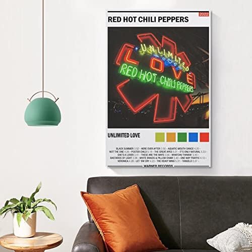 Red Hot Chili Peppers Poszter Korlátlan Szeretet Plakát, Poszter Fali Vászon Dekoratív Művészet, Festészet, Nappali, Hálószoba Dekoráció Ajándék