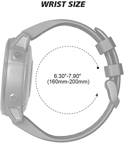 BKUANE Szilikon gyorskioldó Watchband Pántok A Garmin Fenix 7 7 X 7-ES Smartwatch Easyfit 20 22 26mm karkötő