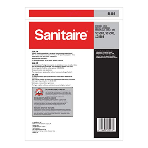Sanitaire RL Prémium műanyag Zacskót 68105 (az EON Porszívók) Fehér Nagy