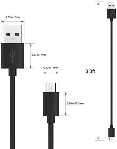 Gyors Töltés MicroUSB Kábel Művek Kompatibilis Az LG Vagyont 2 Lehetővé teszi a Gyors Töltési Sebesség! (5ft / 1,5 M)