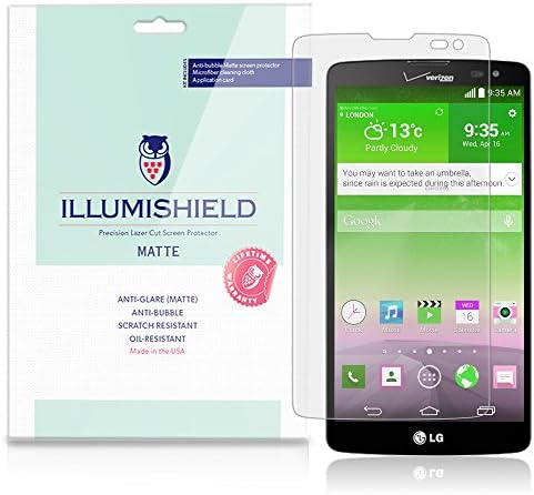 ILLUMISHIELD Matt Képernyő Védő Kompatibilis LG G-Vista (LG-VS880,Verizon)(3 Csomag) Tükröződésmentes Pajzs Anti-Buborék, valamint