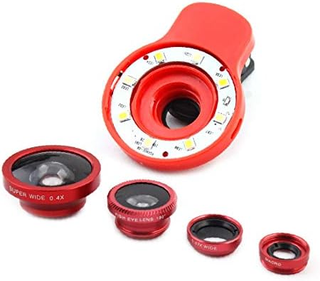 X-mosás ragályos Piros RK-09 9 1 3 Különleges Hatékonyságát a Kamera Lencséje w LED Flash Töltse Fény(Piros RK-09 9 hu 1 3 Lente de la cámara