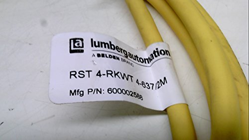 Lumberg Automatizálás ELSŐ 4-Rkwt 4-637/2M, Érzékelő Kábel, 4P/4P, M/F, 2M ELSŐ 4-Rkwt 4-637/2M
