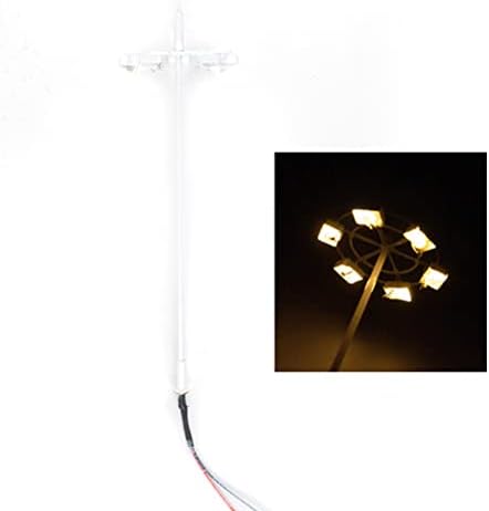 1:87-es Mini LED Lámpa, Stadion Világítás Modell focipálya Táj Utcai Lámpák Dekorációs Kiegészítők