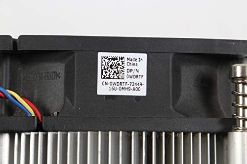 Dell WDRTF XPS 8300 Inspiron 620 CPU Hűtőborda & Ventilátor 4-Pin