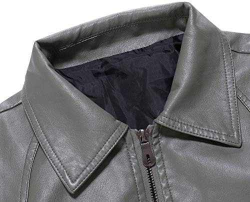 ADSSDQ Barna Bőr Kabát, Hosszú Ujjú Plus Size Kabát Férfi Alkalmi Jóga Téli Vékony Műbőr Kabát Hajtókáját