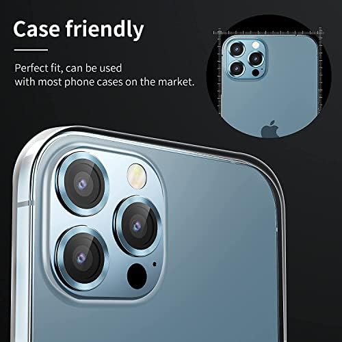 Meikobuly [3+3] iPhone 13 Pro Max Kamera Lencséjét Védő, valamint iPhone 13 Pro Kamera Lencséjét Védő, Könnyű Telepítés, az Ügy Barátságos,