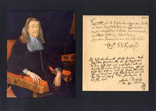 Ernest azt, Herceg Saxe-Gotha Saxe-Altenburg autográf, aláírt dokumentum & szerelt