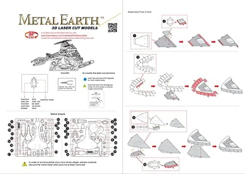 Fém Föld Fascinations Star Trek Klingon Vor Akarsz 3D-s, Fém Modell Kit Csomag Csipesz