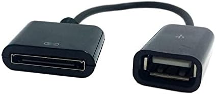 ShineBear Fekete & Fehér Dock 30pin Női USB 2.0 Női Adatok töltőkábellel 10cm - (Kábel Hossza: 10 cm, Szín: Fekete)