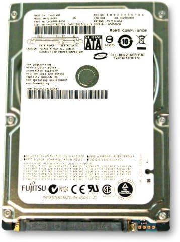 Fujitsu 160 GB 5400 RPM 8MB Cache SATA 1.5 Gb/s, Notebook Merevlemez MHZ2160BH