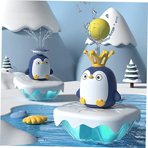 Toyvian 2 Db Vízpermet Pingvin Játék Fröccsenő Víz Abs Baba