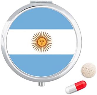 Argentína Nemzeti Zászló Dél-Amerikai Ország Tabletta Esetben Zsebében Gyógyszer Tároló Doboz, Tartály Adagoló