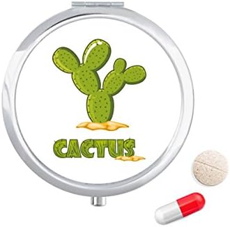 Kaktusz Növény Pozsgás Növények Cserepes Zöld Tabletta Esetben Zsebében Gyógyszer Tároló Doboz, Tartály Adagoló