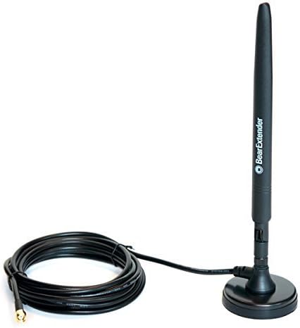 BearExtender Heavy Duty 7 dBi Wi-Fi Antenna w/RP-SMA Hosszabbító Kábel & Mágnes Bázis